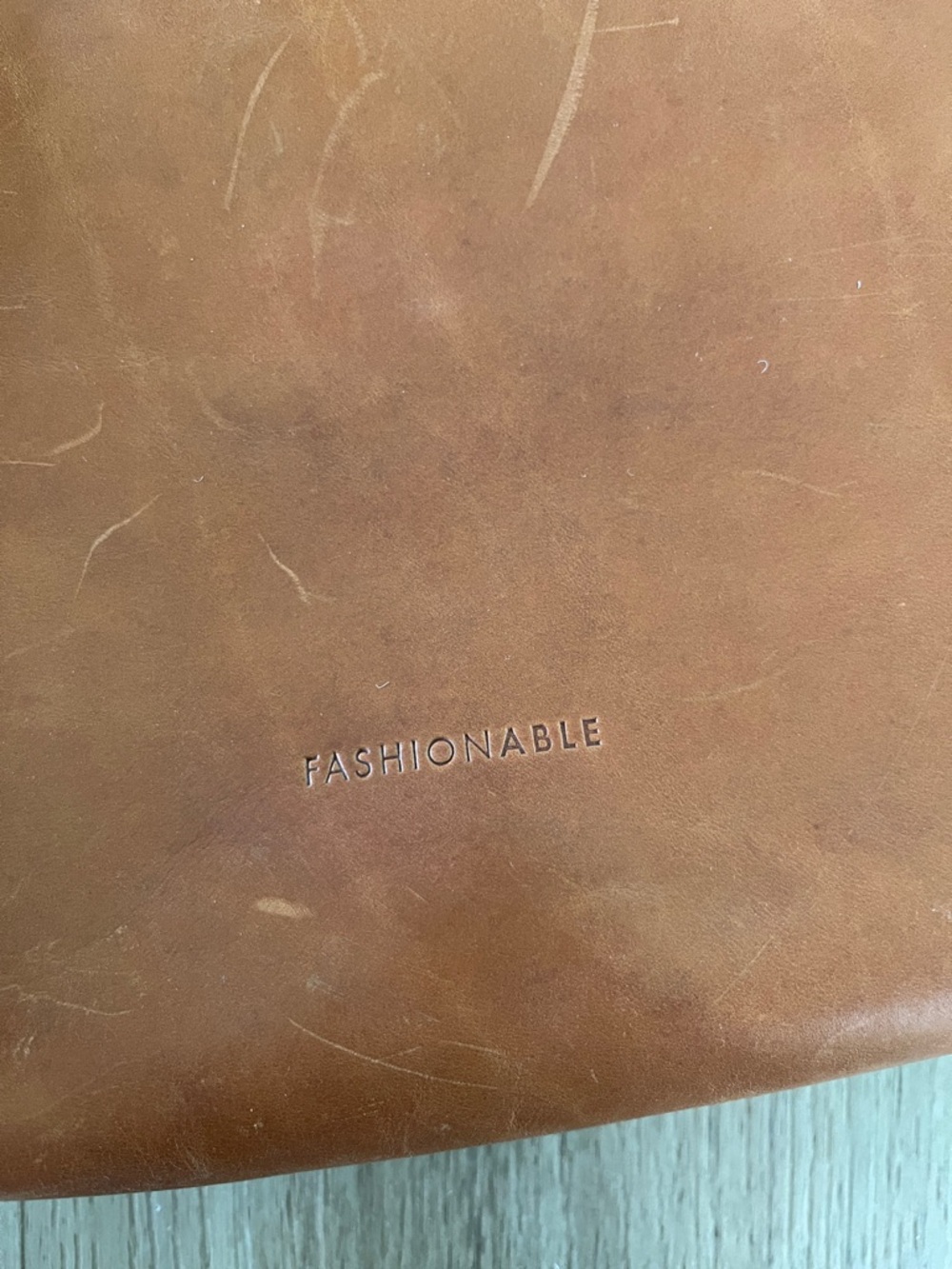 Able Leather Crossbody Bag in Cognac - Picture 3 of 8